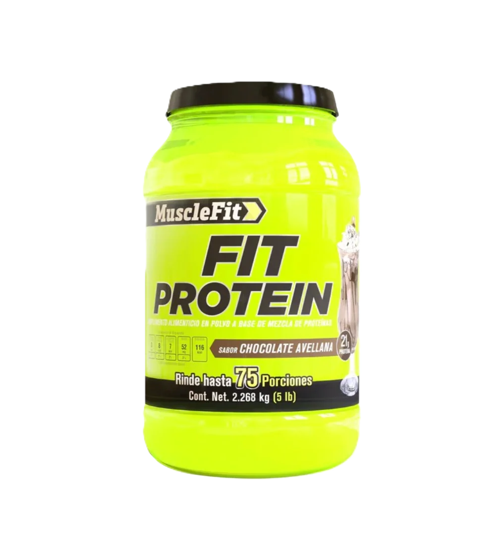 Musclefit Fit Protein Proteína Suero de Leche 5 Lb - 75 servicios