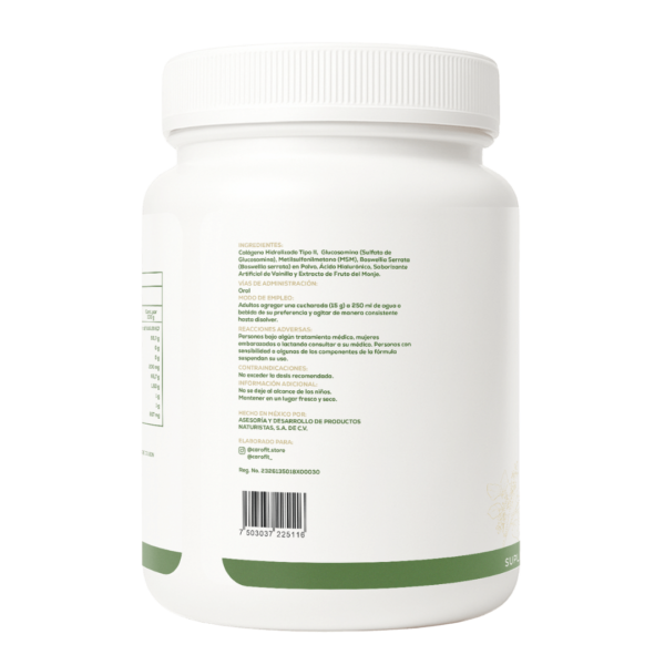 CaroFit Colageno Articulaciones + Glucosamina, MSM y Broswellia 500gr portada 2