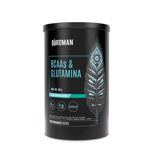 Birdman Bcaa + Glutamina + Electrolitos 405gr 30 Porciones mora limon