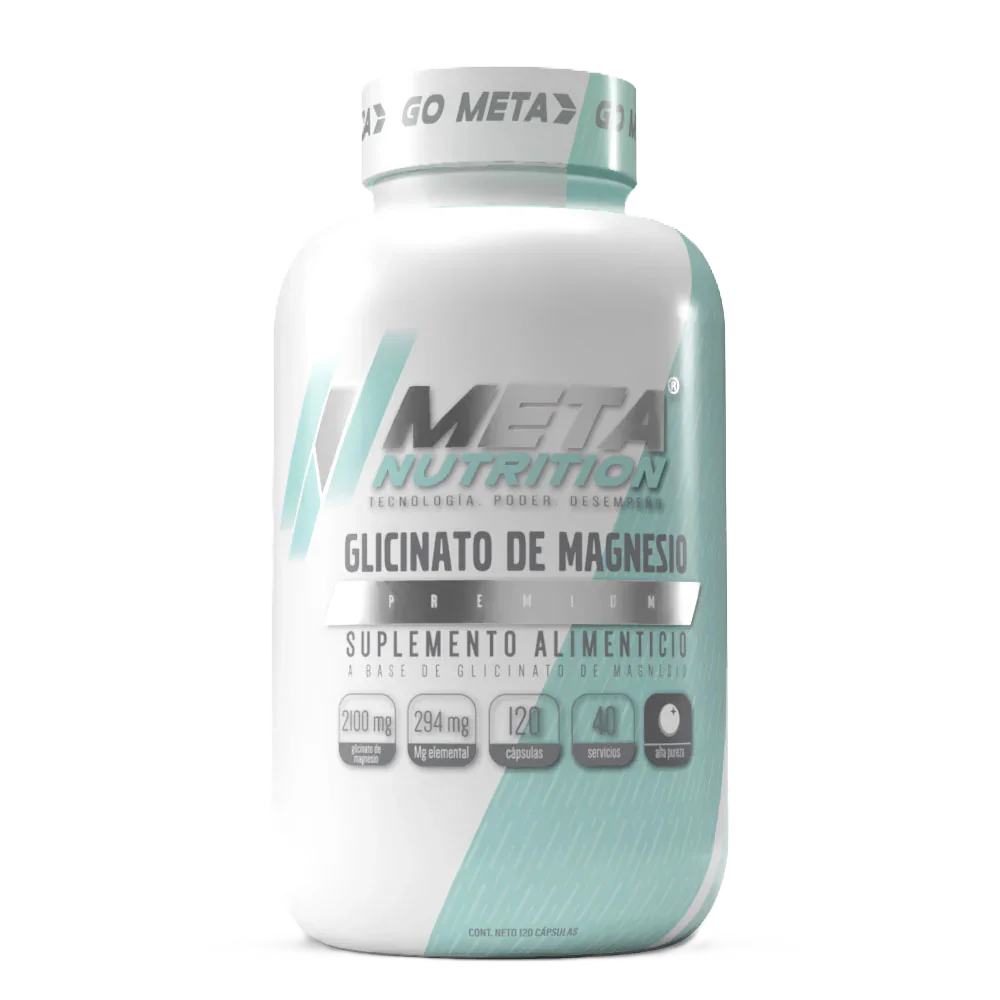 Meta Nutrition Glicinato de Magnesio 120 Caps 40 Servios