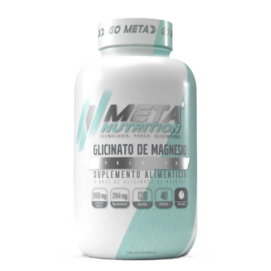 Meta Nutrition Glicinato de Magnesio 120 Caps 40 Servios