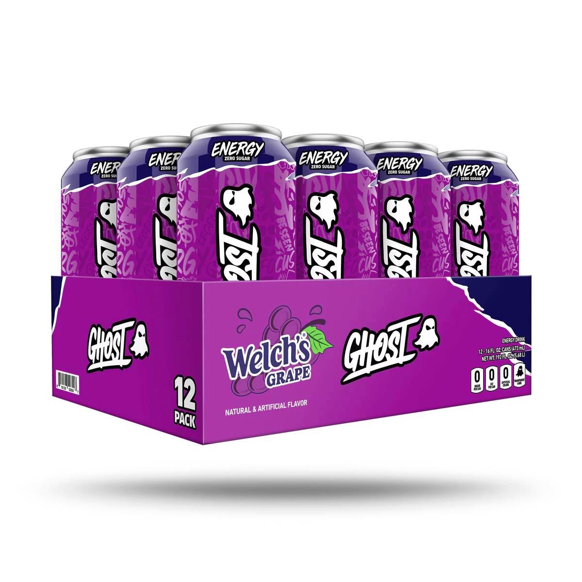 Ghost Energy Drink 16oz 12 Pack Welch's Grape