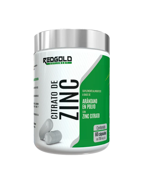 Red Gold Citrato de Zinc 750mg 60 Capsulas