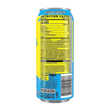 Ghost Energy Drink 15 pack (Sour Patch Redberry, Sour Patch Blue Raspberry , Orange Cream)