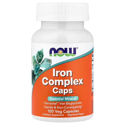 Now Foods Iron Complex Complejo De Hierro 100 Capsulas