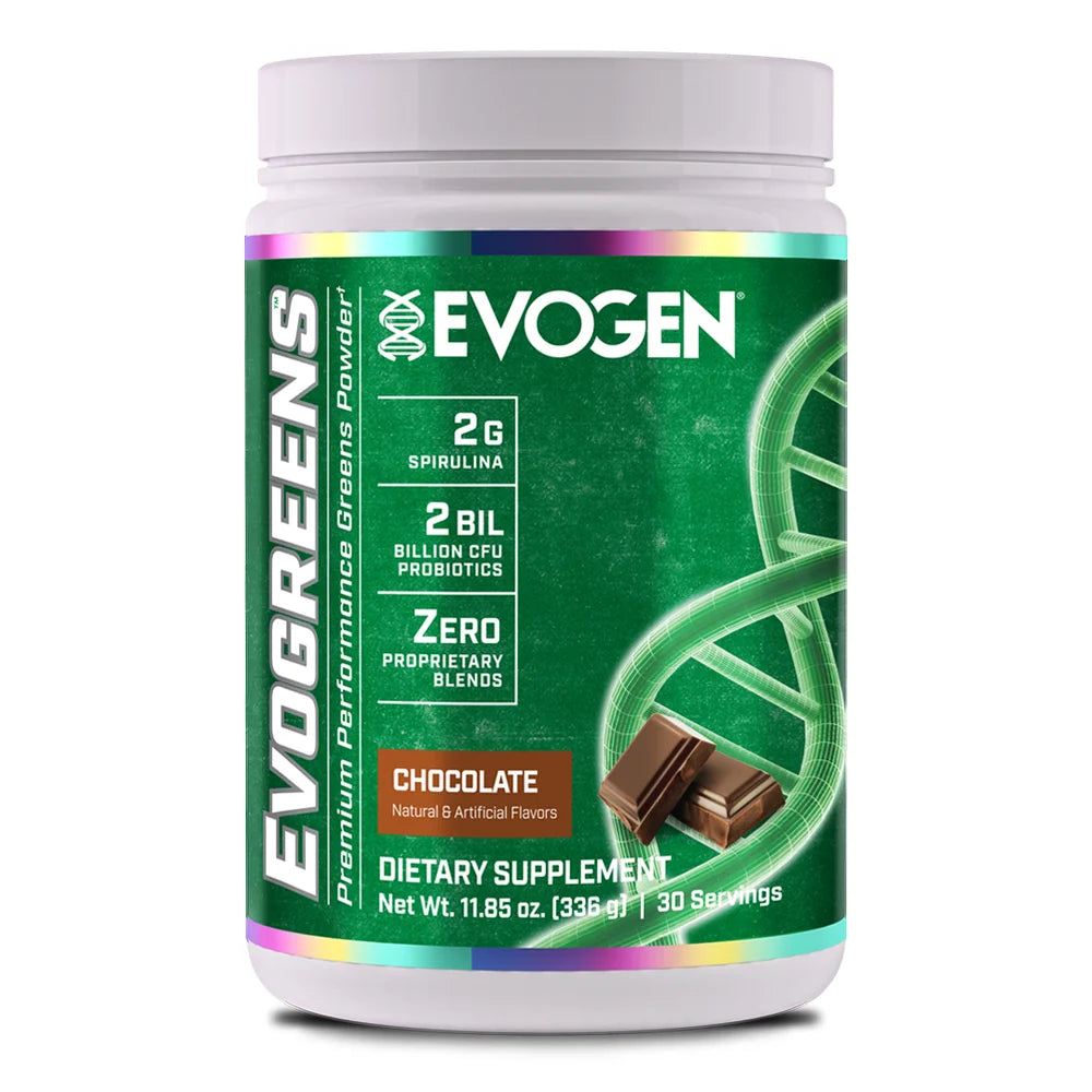 Evogen Evogreens 30 Servicios. Suplemento de Vegetales en Polvo chocolate