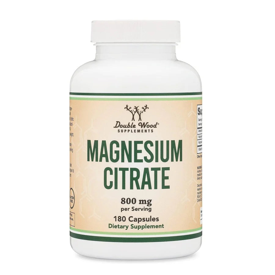 Double Wood Citrato de Magnesio 800mg 180 Capsulas