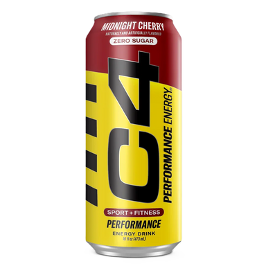 Cellucor c4 energy drink zero azucar 16 oz (12 latas) midnight cherry