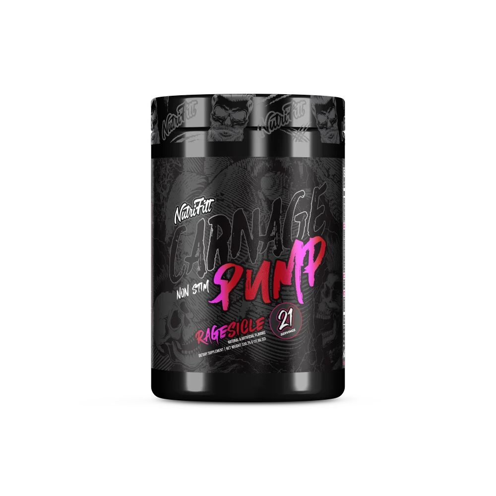 Nutrifitt Carnage Pump Pre Entreno 21 Servicios Ragesicle