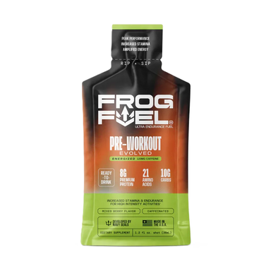 Frog Fuel Ultra Energized Pre-Workout Caffeine 24 shots Mixed Berry