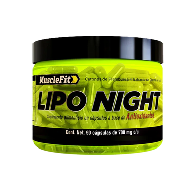 Musclefit LIPO NIGHT Quemador Nocturno sin Estimulantes 90 Caps