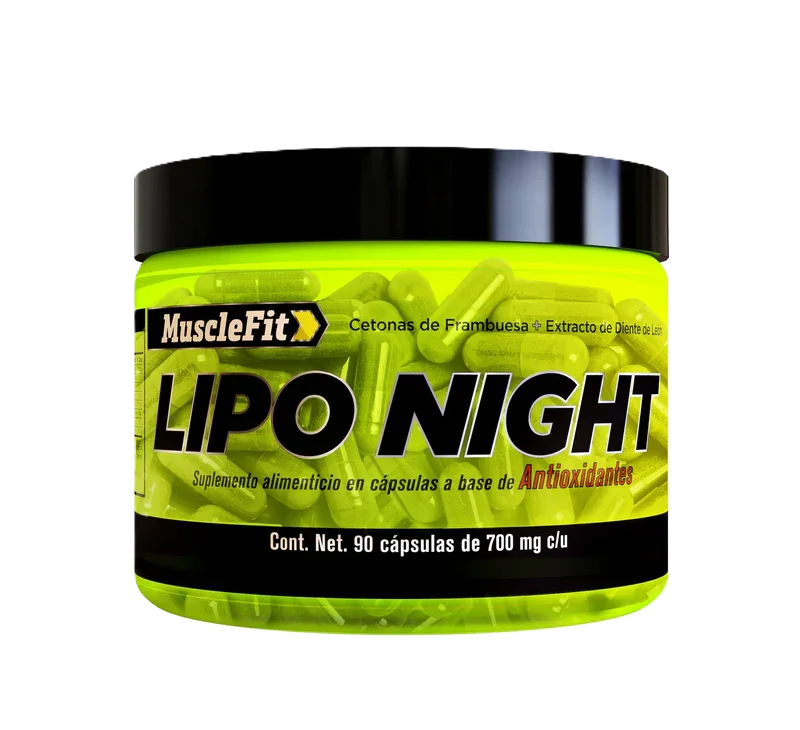 Musclefit LIPO NIGHT Quemador Nocturno sin Estimulantes 90 Caps