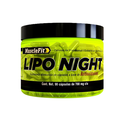 Musclefit LIPO NIGHT Quemador Nocturno sin Estimulantes 90 Caps