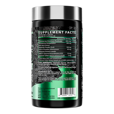 Nutrex Lipo 6 Stim Free 60 Capsulas informacion nutricional