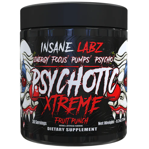 Insane Labz Psychotic Xtreme Pre Entreno 30 Servicios Fruit Punch