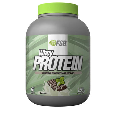FSB Whey Proteina 1.95 Kg 65 Servicios Choco menta