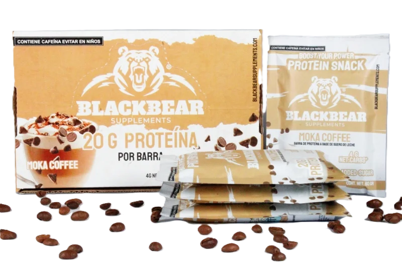 BlackBears Barras de Proteina 10pz Cafe Moka