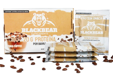BlackBears Barras de Proteina 10pz Cafe Moka