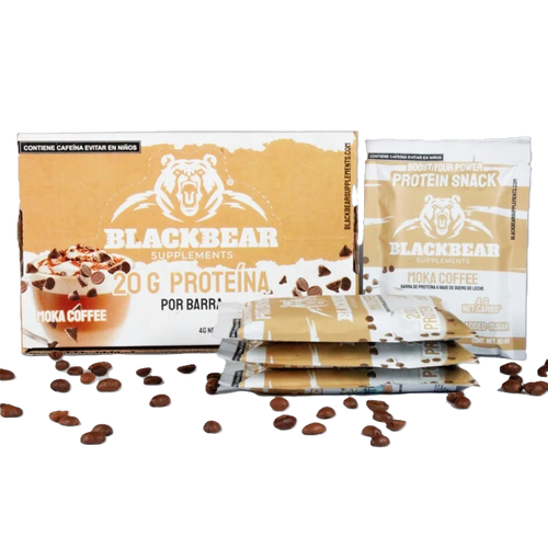 BlackBears Barras de Proteina 10pz Cafe Moka