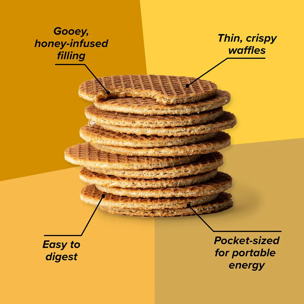 Waffles Honey Stinger Energético Orgánico Deportivo Sabor Chocolate 12 pack Miel Portada 2