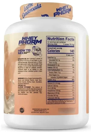 Dragon pharma proteina wheyphorm 4Lb Informacion nutricional