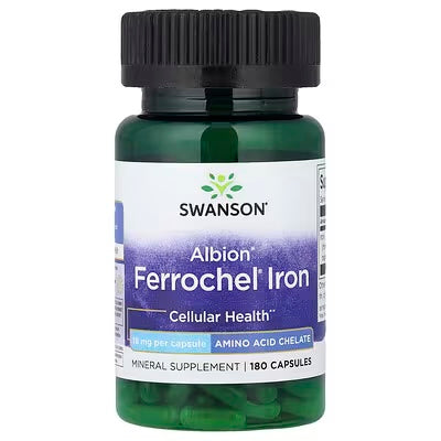 Swanson Ferrochel Iron 18 Mg 180 Capsulas