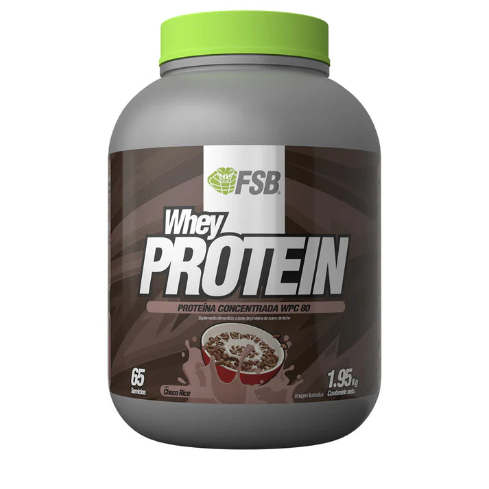 FSB Whey Proteina 1.95 Kg 65 Servicios Choco rice