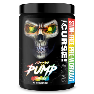 JNX Sports The Curse Pump Stim Free Pre Entreno 40 Servicios Sour Candy Portada