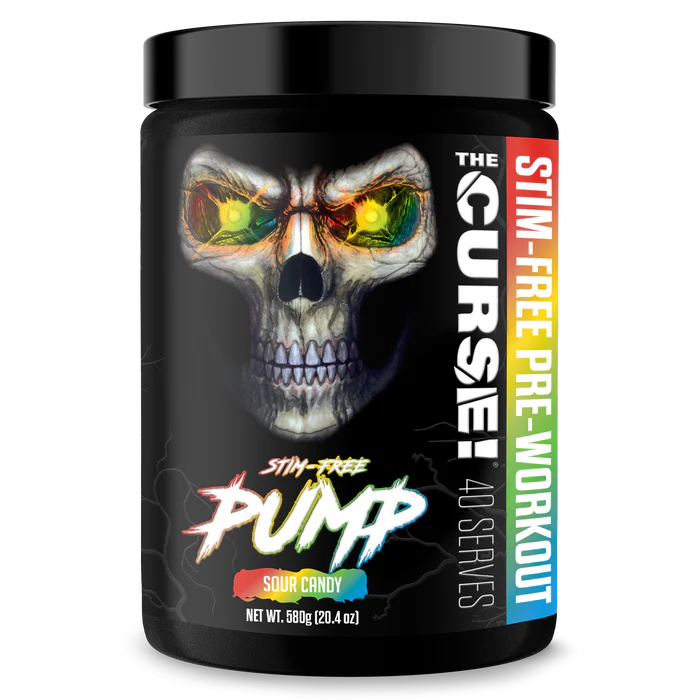 JNX Sports The Curse Pump Stim Free Pre Entreno 40 Servicios Sour Candy Portada