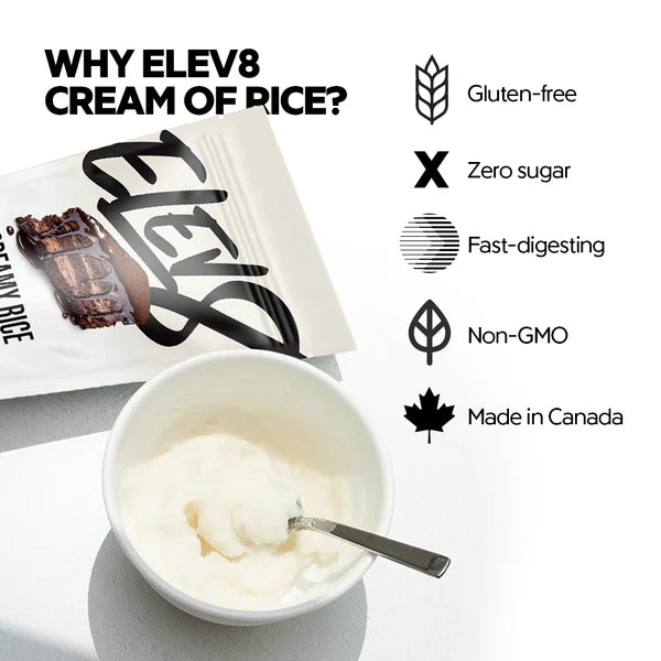 Elev8 Creamy Rice 1.9 Lbs 25 Servicios Chocolate Cake Portada 2