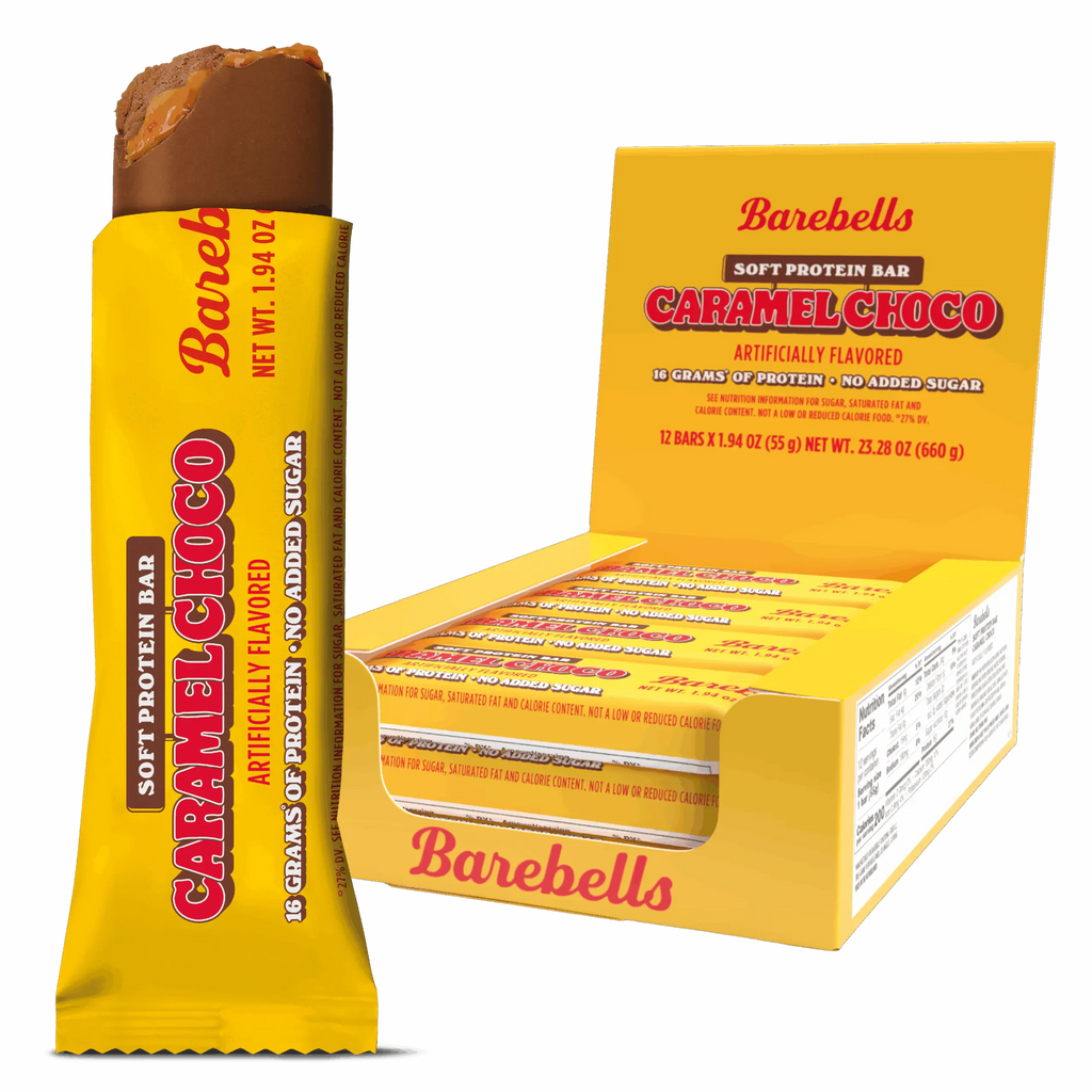 Barebells Barras de Proteina Blandas 12 Piezas Caramel Choco