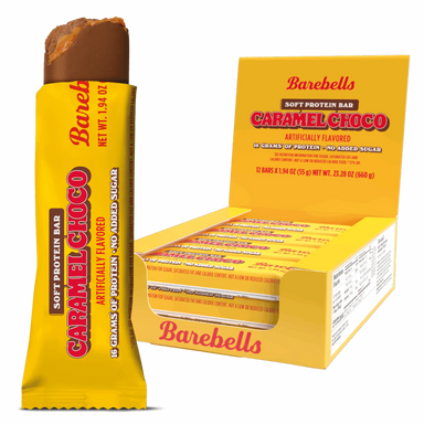 Barebells Barras de Proteina Blandas 12 Piezas Caramel Choco