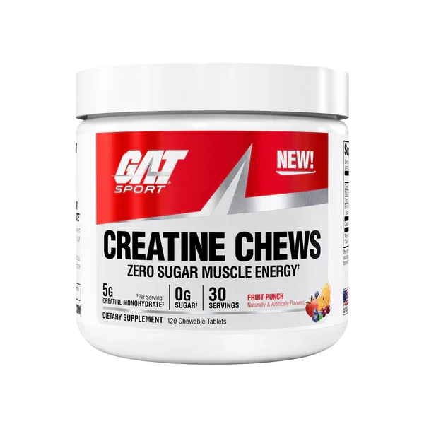 GAT Sport Creatina Chews 30 Servicios Fruit Punch
