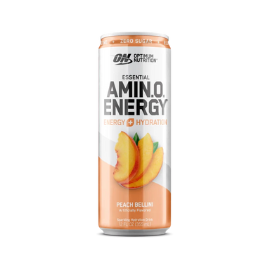 On Amino Energy 355ml 12 Pack Electrolytes Peach bellini