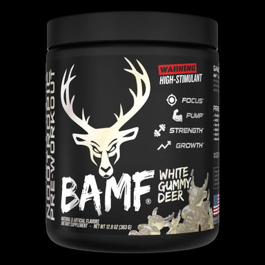 Bucked Up Bamf Pre Entreno 30 Servicios White Gummy deer Portada