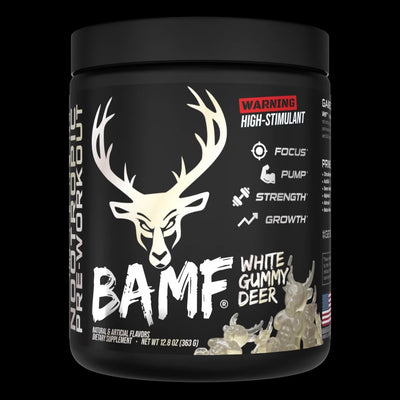 Bucked Up Bamf Pre Entreno 30 Servicios White Gummy deer Portada