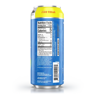 Ryse Fuel Energy Drink 12 Pack Kool Aid informacion nutricional}