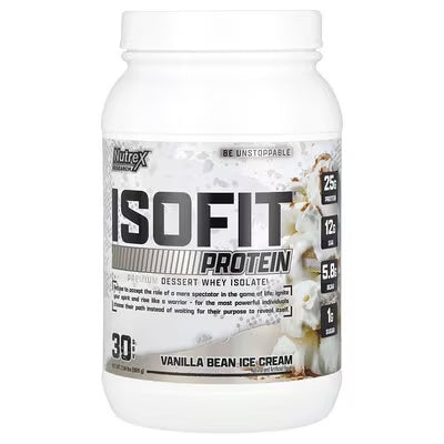 Nutrex isofit 2lb.  30 serv Vainilla Bean Ice cream