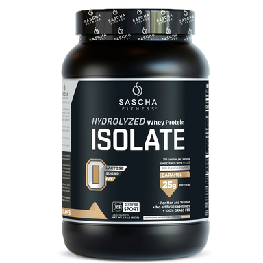 Sascha Fitness Proteina Isolate 2 Lbs 28 Servicios caramelo