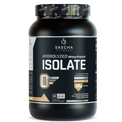 Sascha Fitness Proteina Isolate 2 Lbs 28 Servicios caramelo