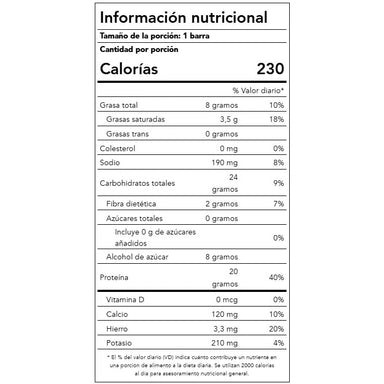Think! High Protein 10 Barras de Proteina Informacion nutricional