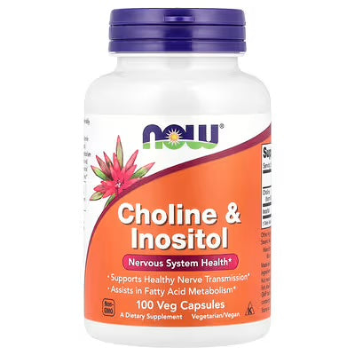Now Foods Choline & Inositol 100 Veg Caps
