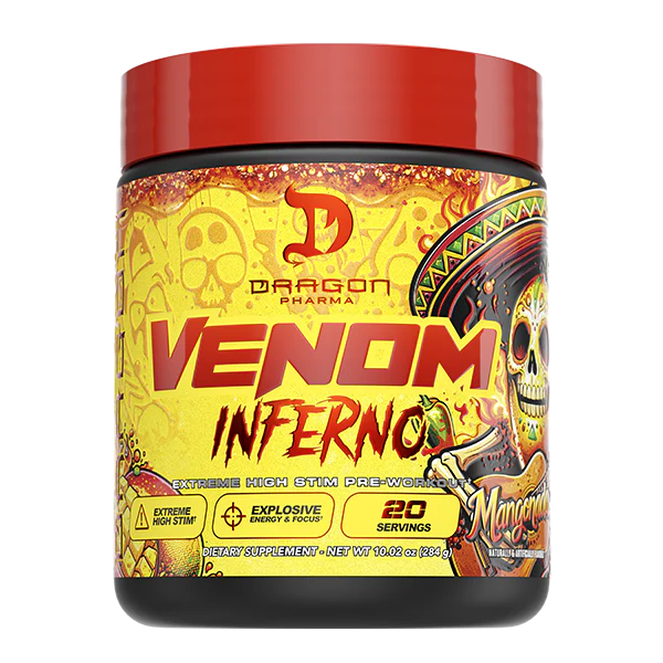 Dragon Pharma Venom Inferno 20 Servicios Sabor Mangonada