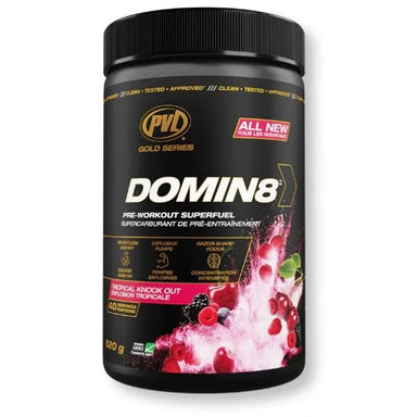 PVL Domin8 Pre Workout 20 Serv tropical Knock out