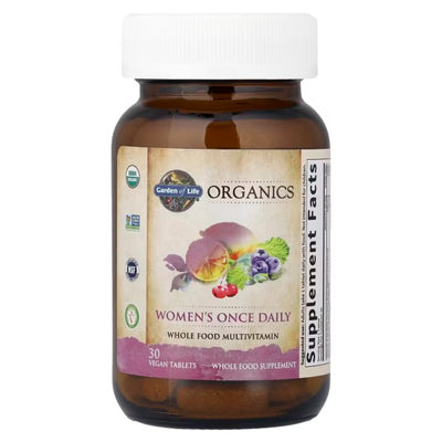 Garden of Life Organics multivitaminico para mujer 30 Tabs Portada 2