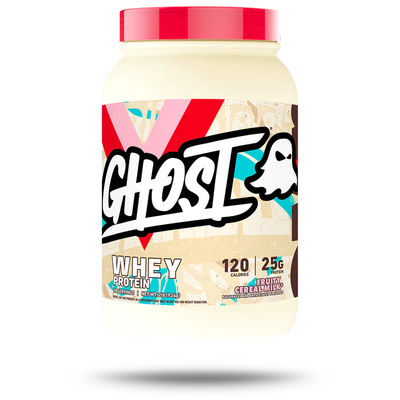 Proteina Ghost Whey 2Lbs 26 Servicios Finaflex Beta Alanina 150 Servicios fruity cereal milk