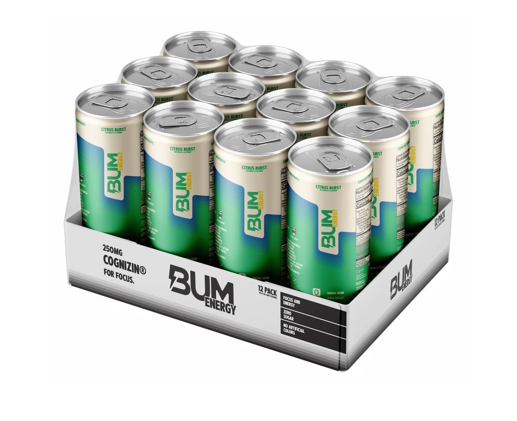 Raw Nutrition Bum Energy Drink 12 Pack Citrus Burst