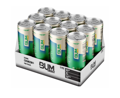 Raw Nutrition Bum Energy Drink 12 Pack Citrus Burst