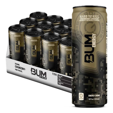 Raw Nutrition Bum Energy Drink 12 Pack Strawberry lemonade