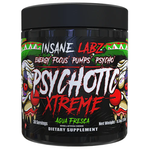 Insane Labz Psychotic Xtreme Pre Entreno 30 Servicios Agua Fresca